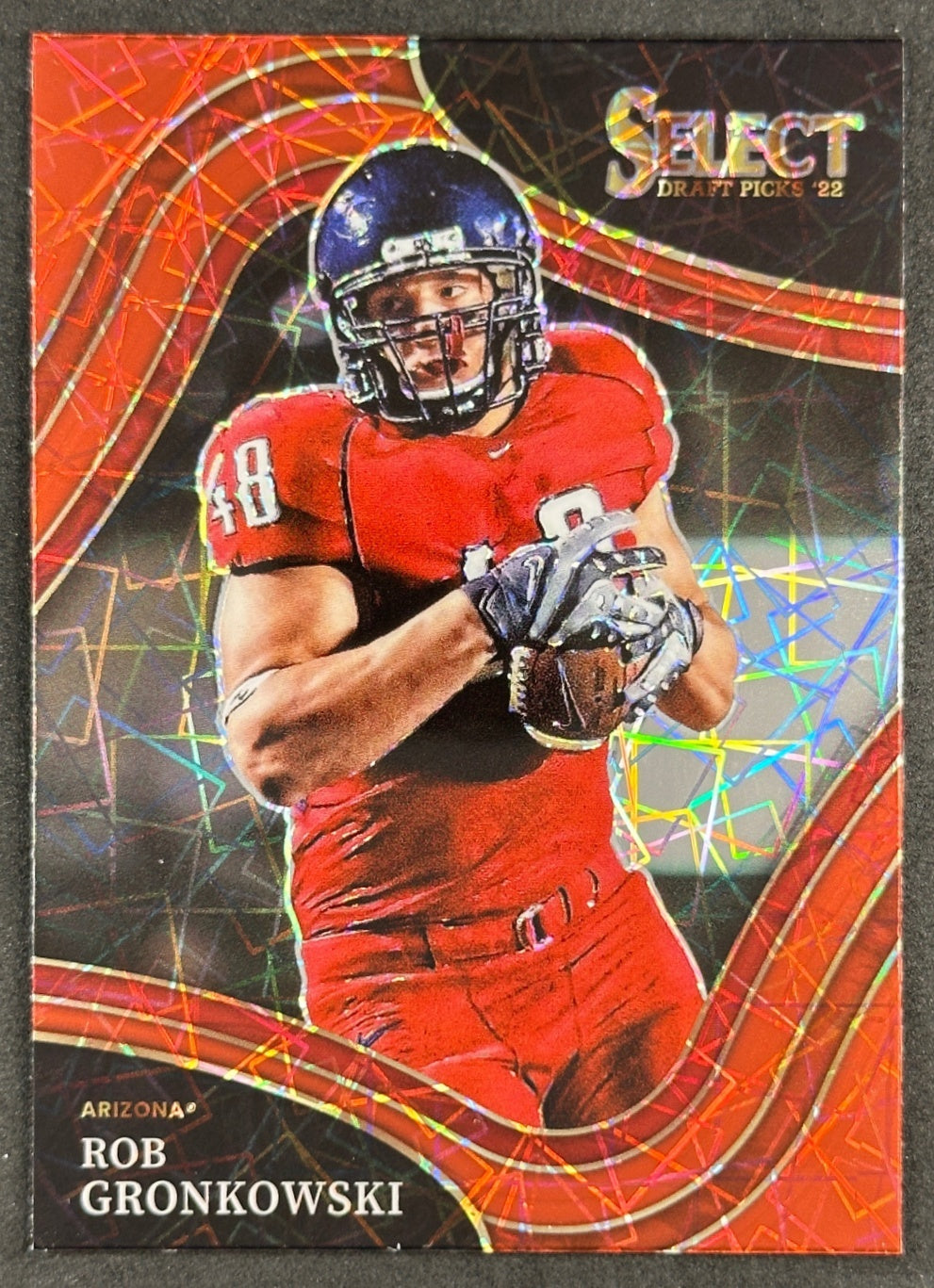 Rob Gronkowski 2022 Select Draft Picks Red Lazer Prizm Wildcats Patriots