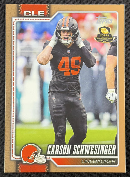 Carson Schwesinger 2026 Topps Gold /2026 Browns