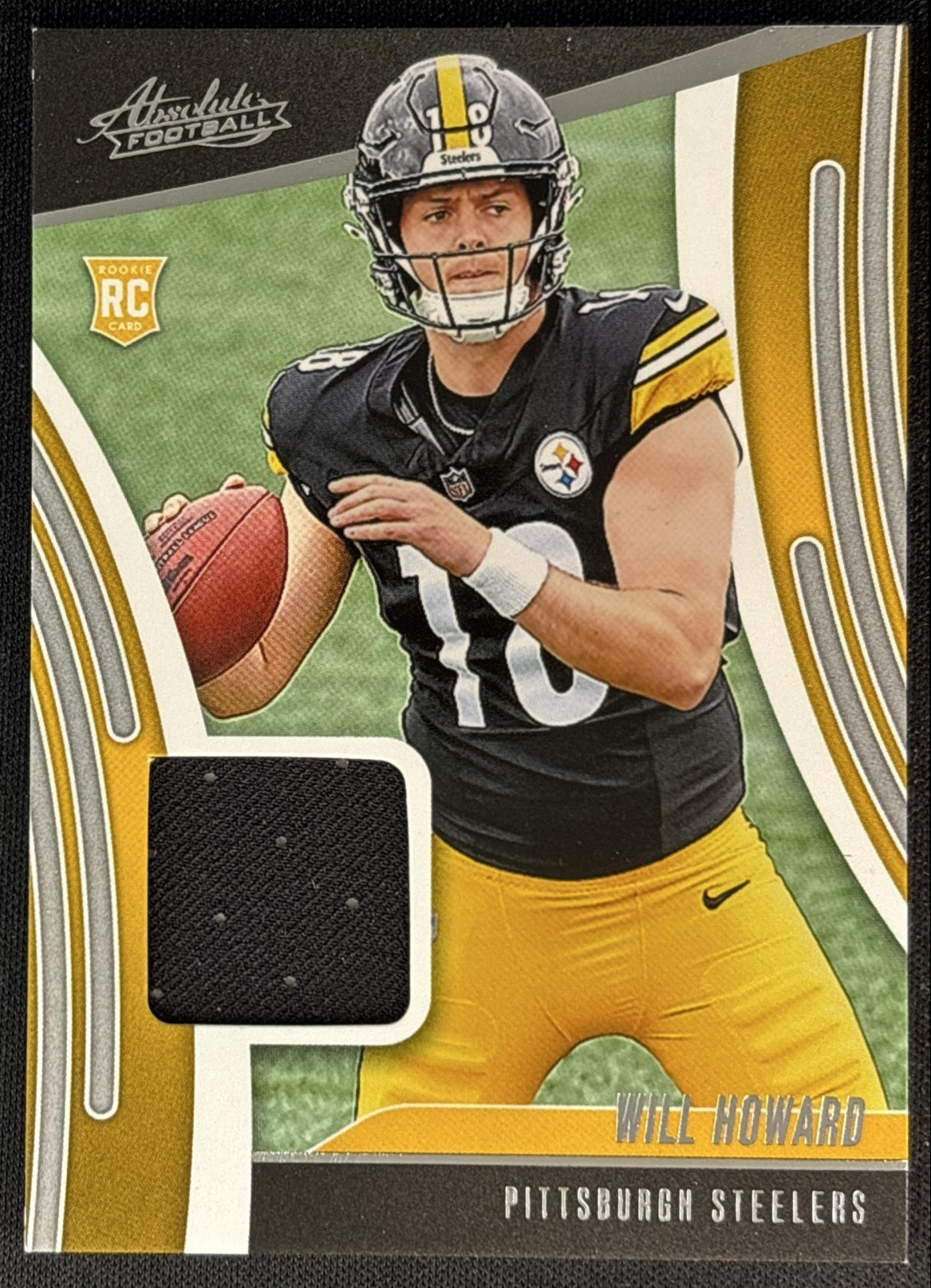 Will Howard 2025 Panini Absolute Rookie Materials Steelers