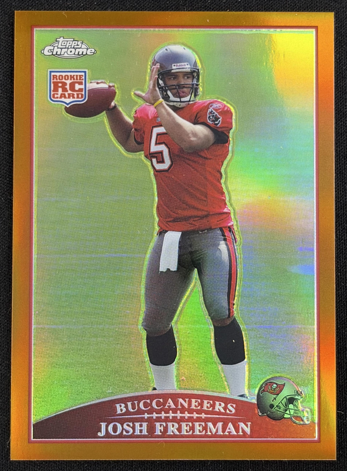 Josh Freeman 2009 Topps Chrome Copper Refractors /649 Buccaneers Sports Trading Card