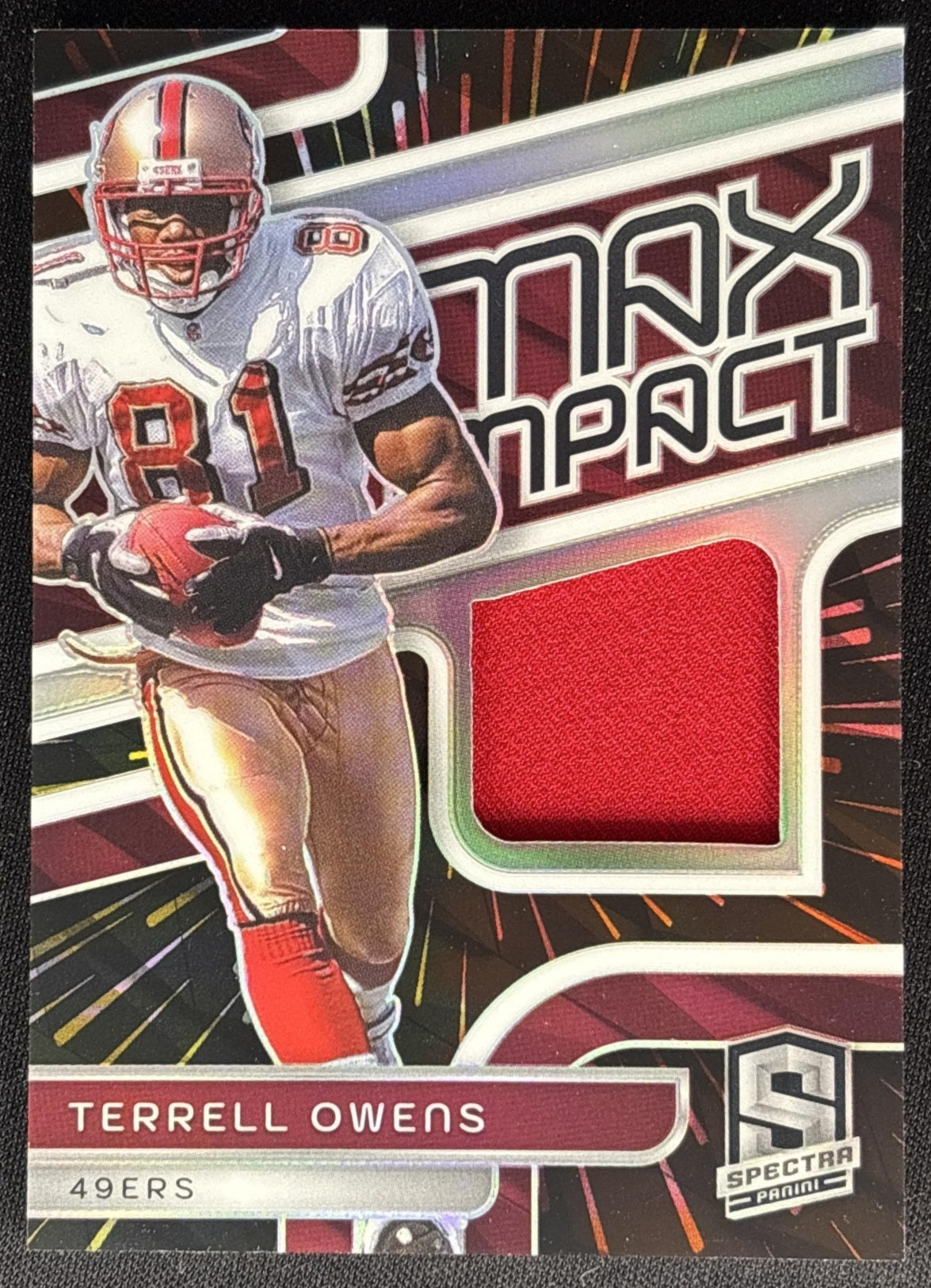 Terrell Owens 2024 Panini Spectra Max Impact Hyper /75 49ers