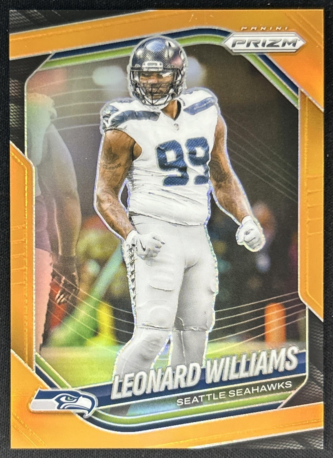 Leonard Williams 2025 Panini Prizm Orange /249 Seahawks