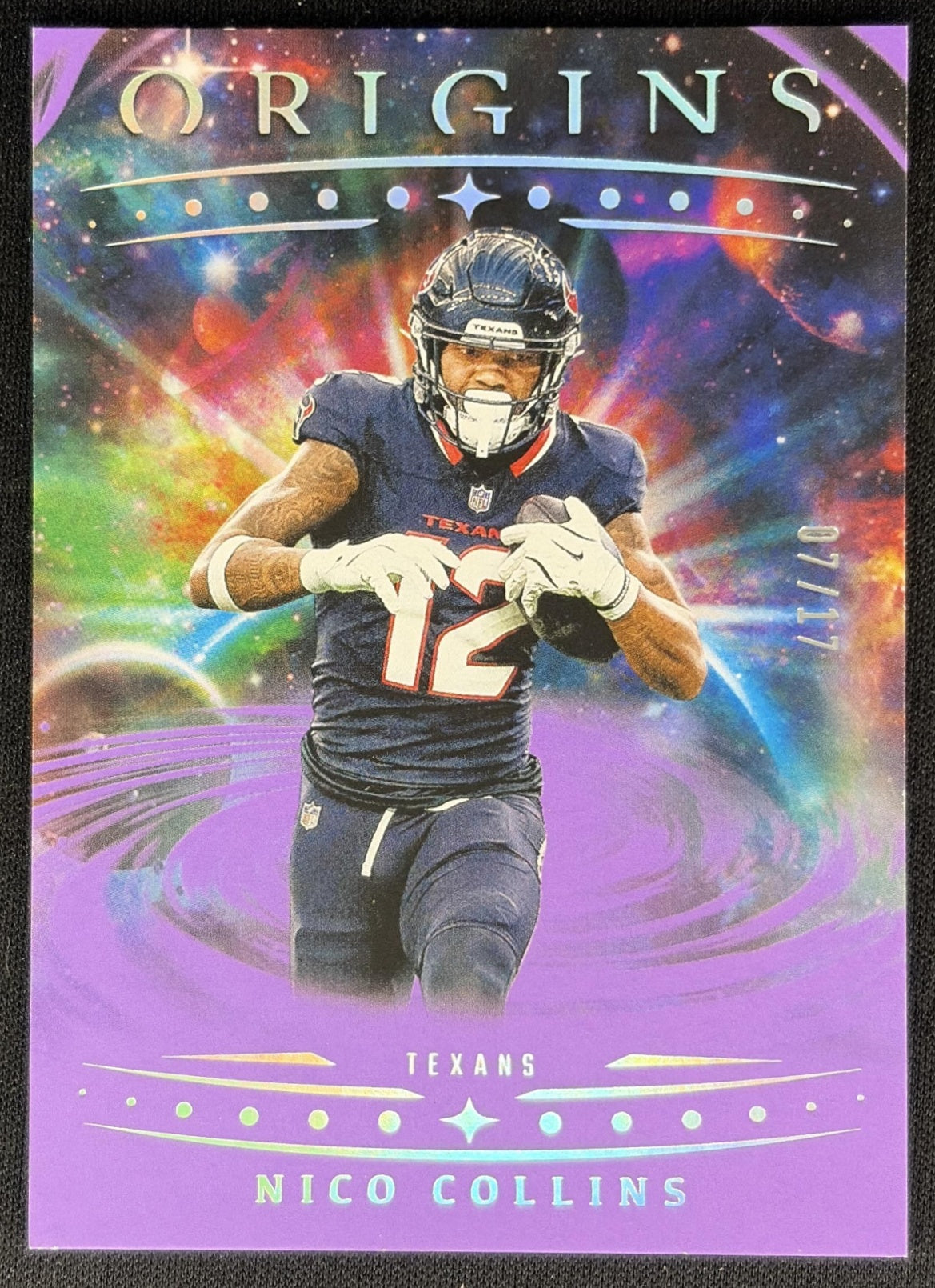 Nico Collins 2025 Panini Origins Purple /17 Texans front