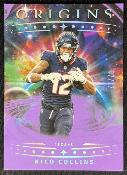 Nico Collins 2025 Panini Origins Purple /17 Texans front