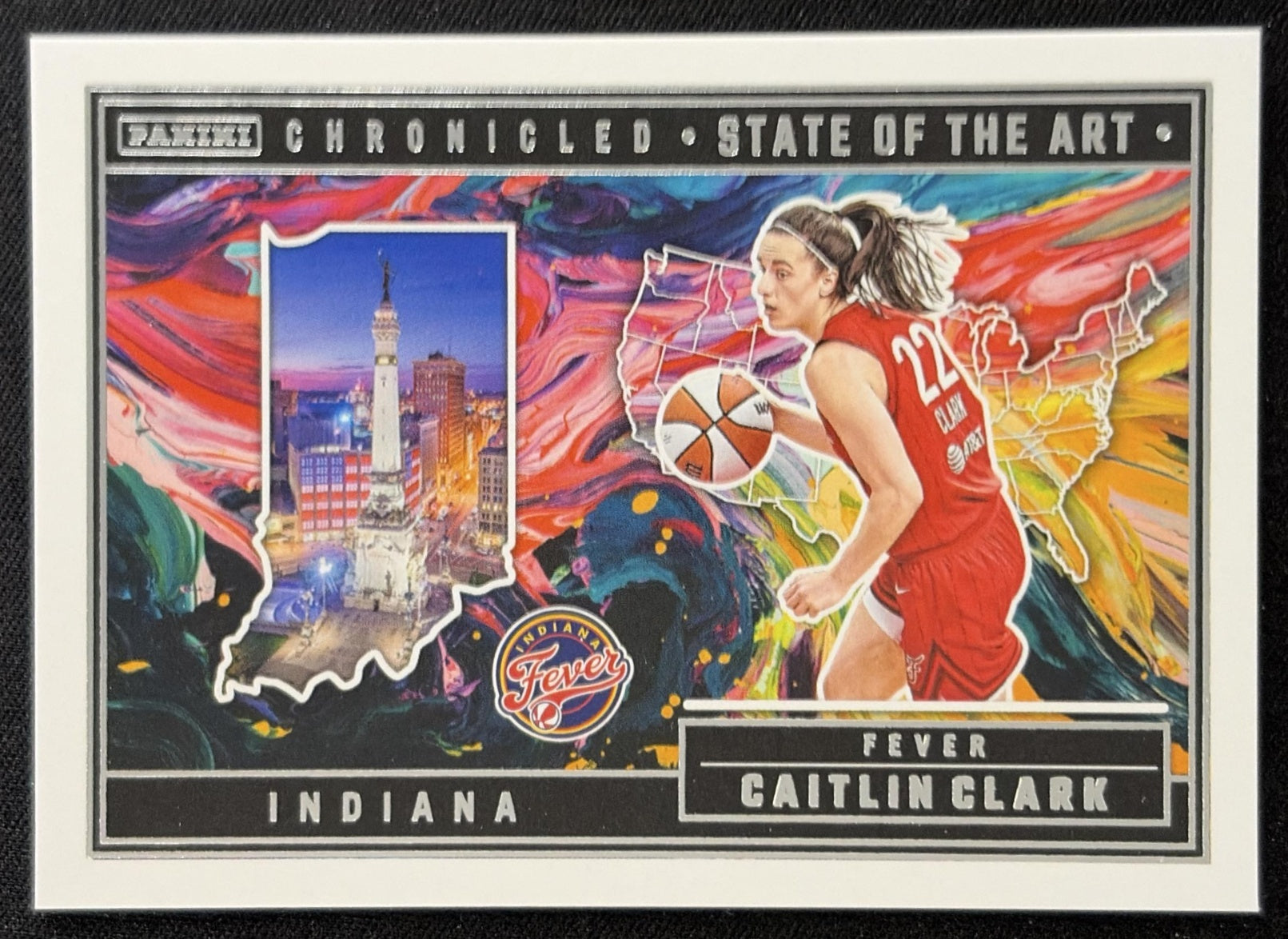 Caitlin Clark 2025 Panini Chronicled State of the Art Fever 84 Sports Trading Card