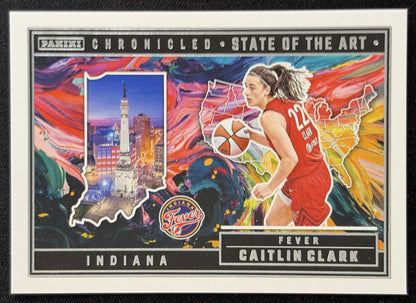 Caitlin Clark 2025 Panini Chronicled State of the Art Fever 84 Sports Trading Card