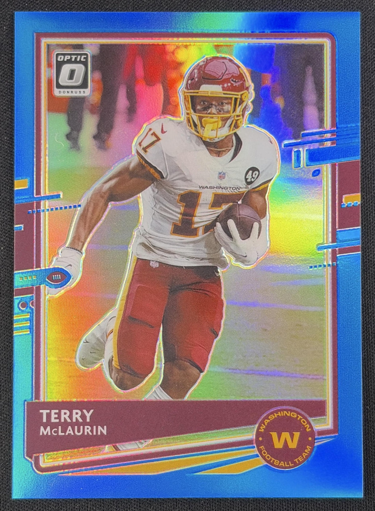 Terry McLaurin 2020 Panini Donruss Optic Aqua Prizm /299