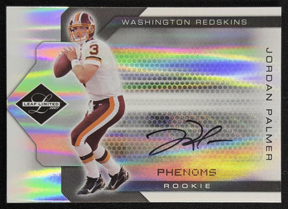 Jordan Palmer 2007 Leaf Limited Auto Rookie /99 Redskins