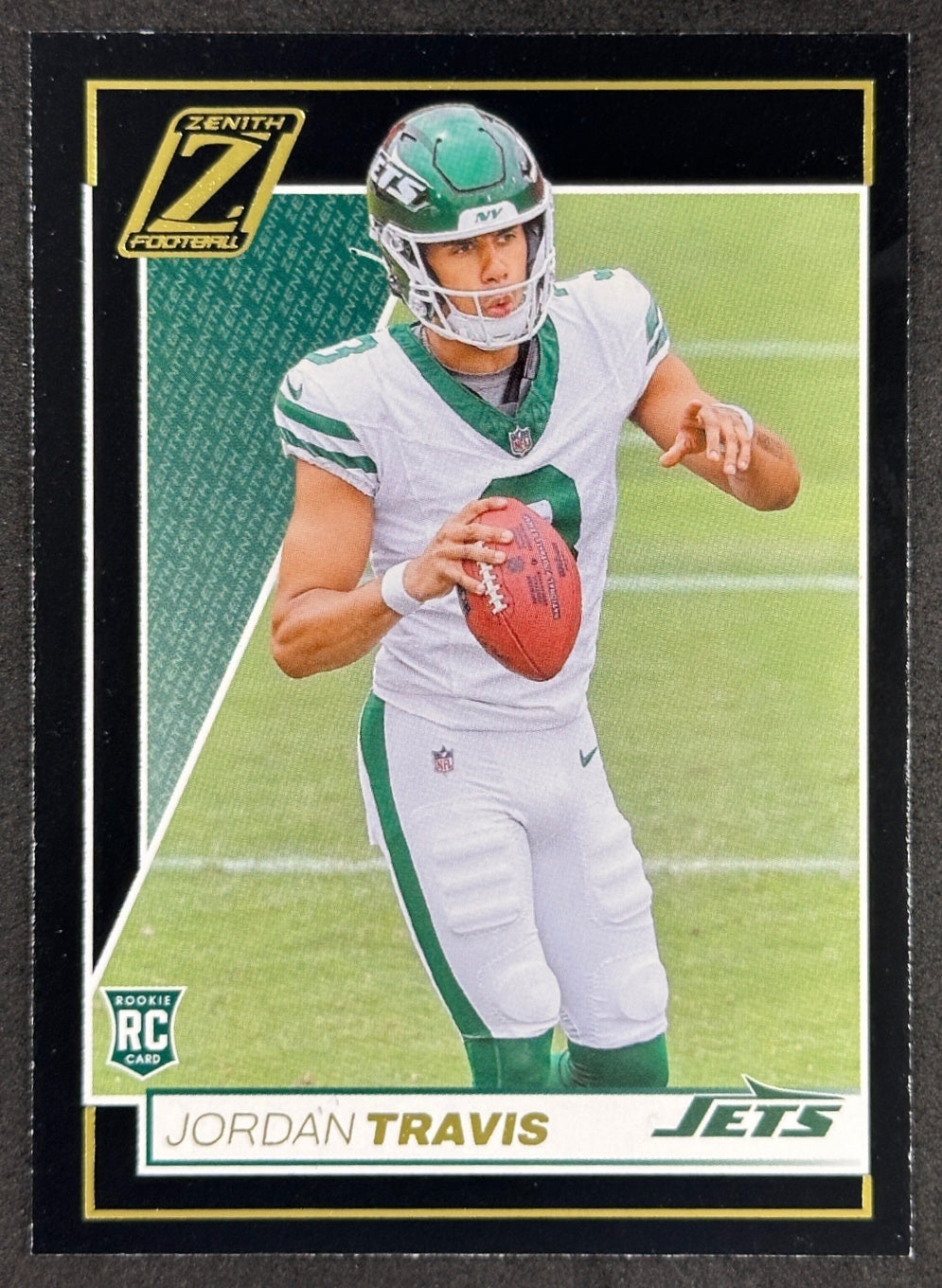 Jordan Travis 2024 Zenith Rookie Jets Sports Trading Card