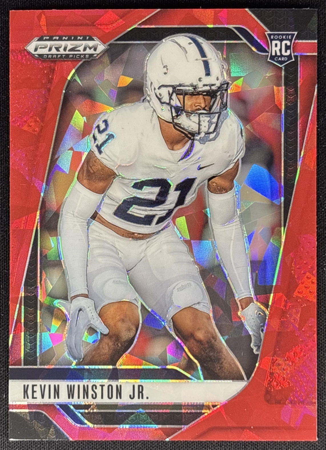 Kevin Winston Jr. 2025 Panini Prizm Draft Picks Red Ice Nittany Titans Sports Trading Cards