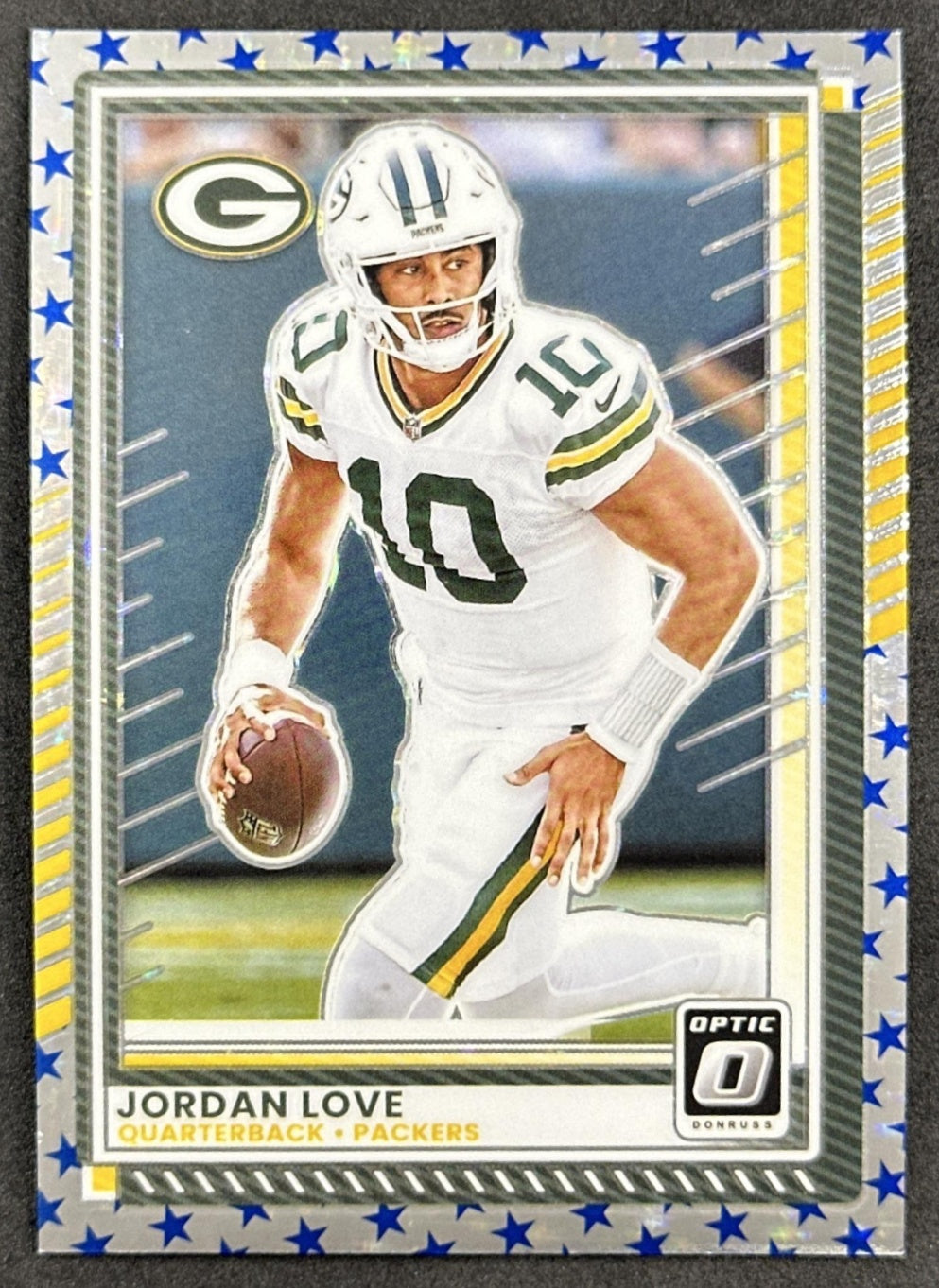 Jordan Love 2025 Panini Donruss Optic Red Stars Prizm Packers front