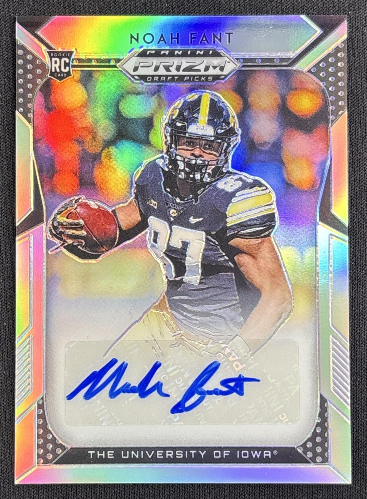Noah Fant 2019 Panini Prizm Draft Picks Prizms Silver Auto Saints