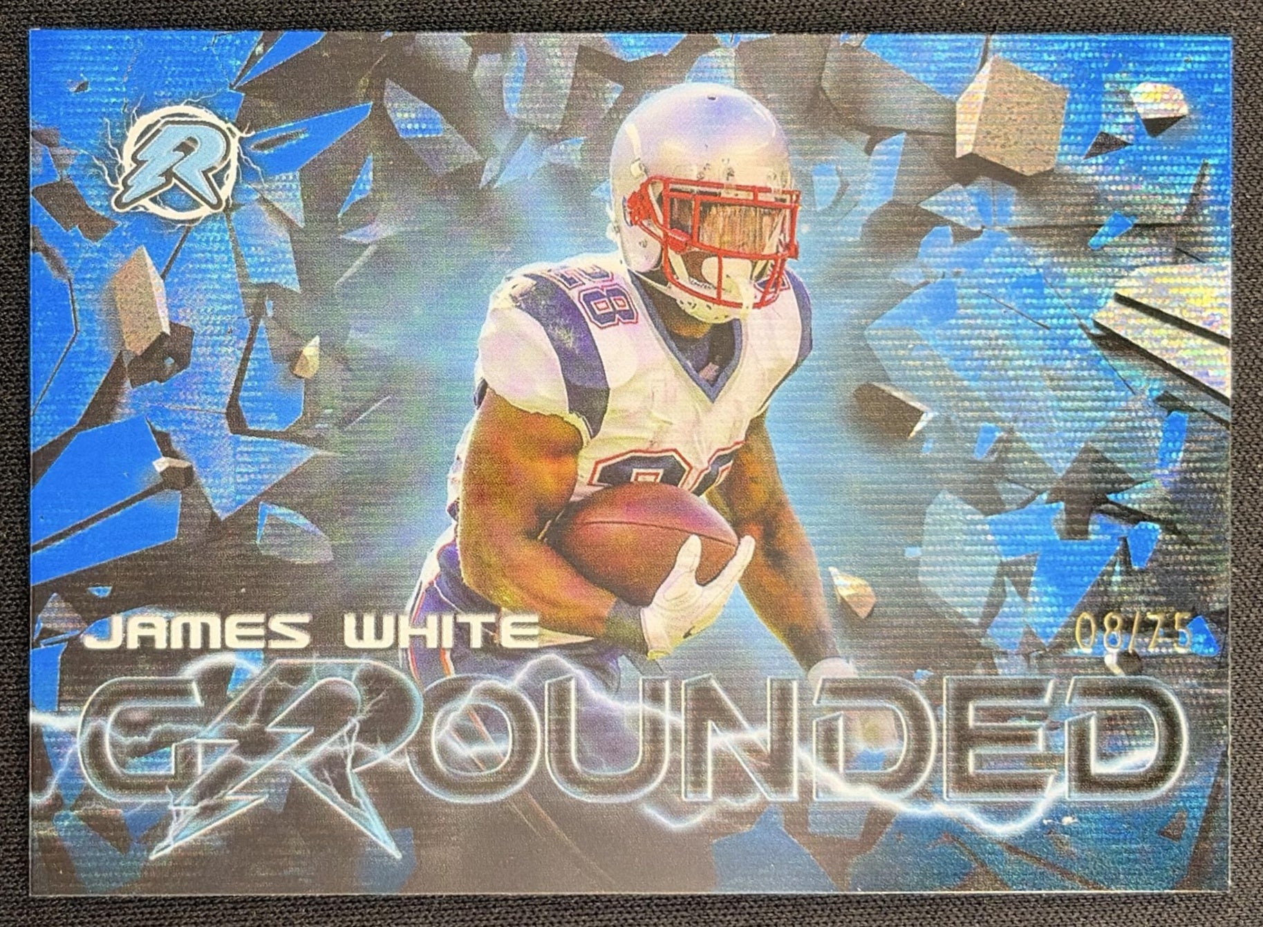 James White 2023 Topps Composite Resurgence Grounded Blue Wave Refractor /75 Patriots