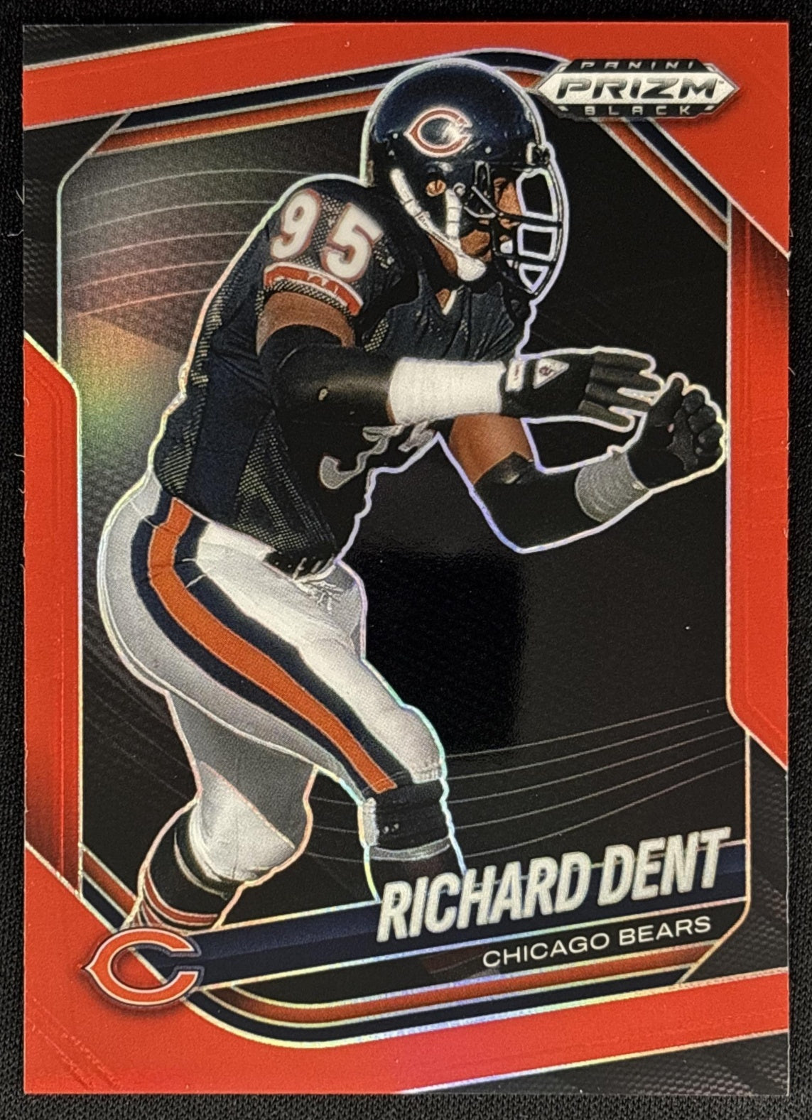 Richard Dent 2025 Panini Prizm Black Red /299 Bears Sports Trading Cards