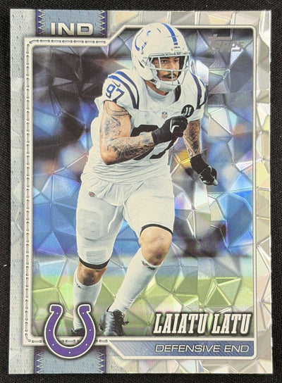 Laiatu Latu 2026 Topps Diamante Foil Colts Sports Trading Card