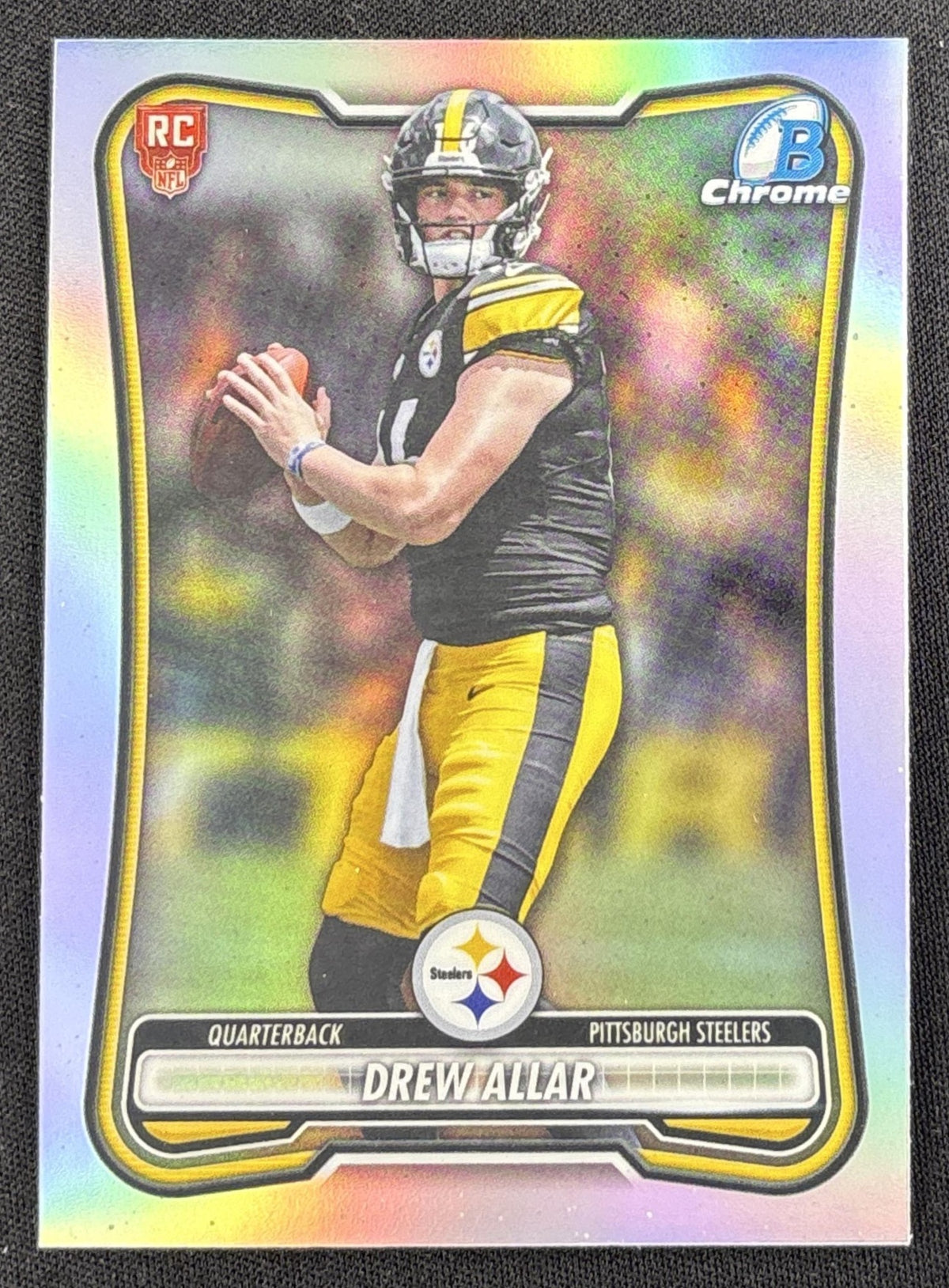 Drew Allar 2026 Bowman Chrome Red RC Variation Steelers Rookie