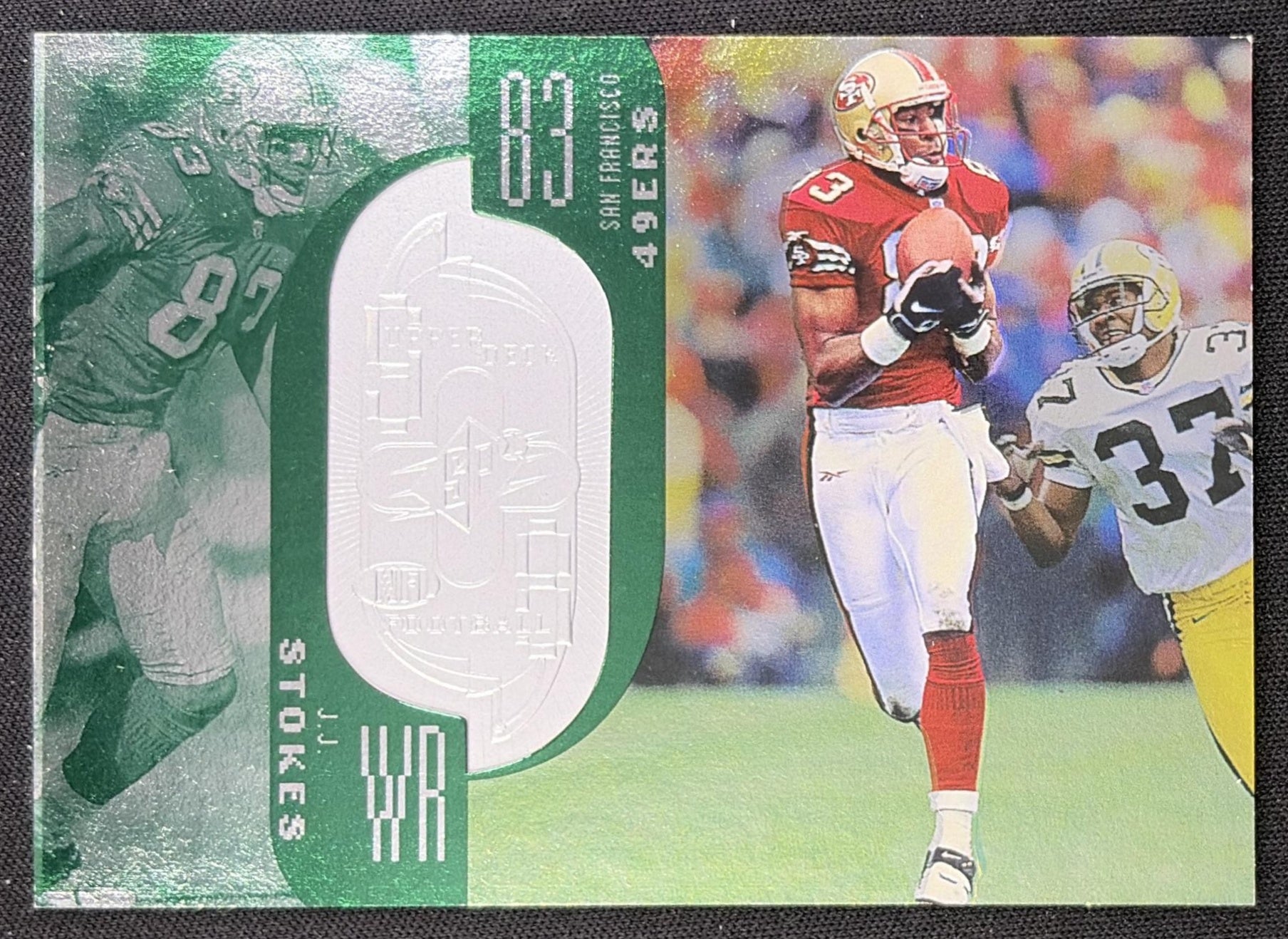 J.J. Stokes 1998 SPx Finite /10100 49ers