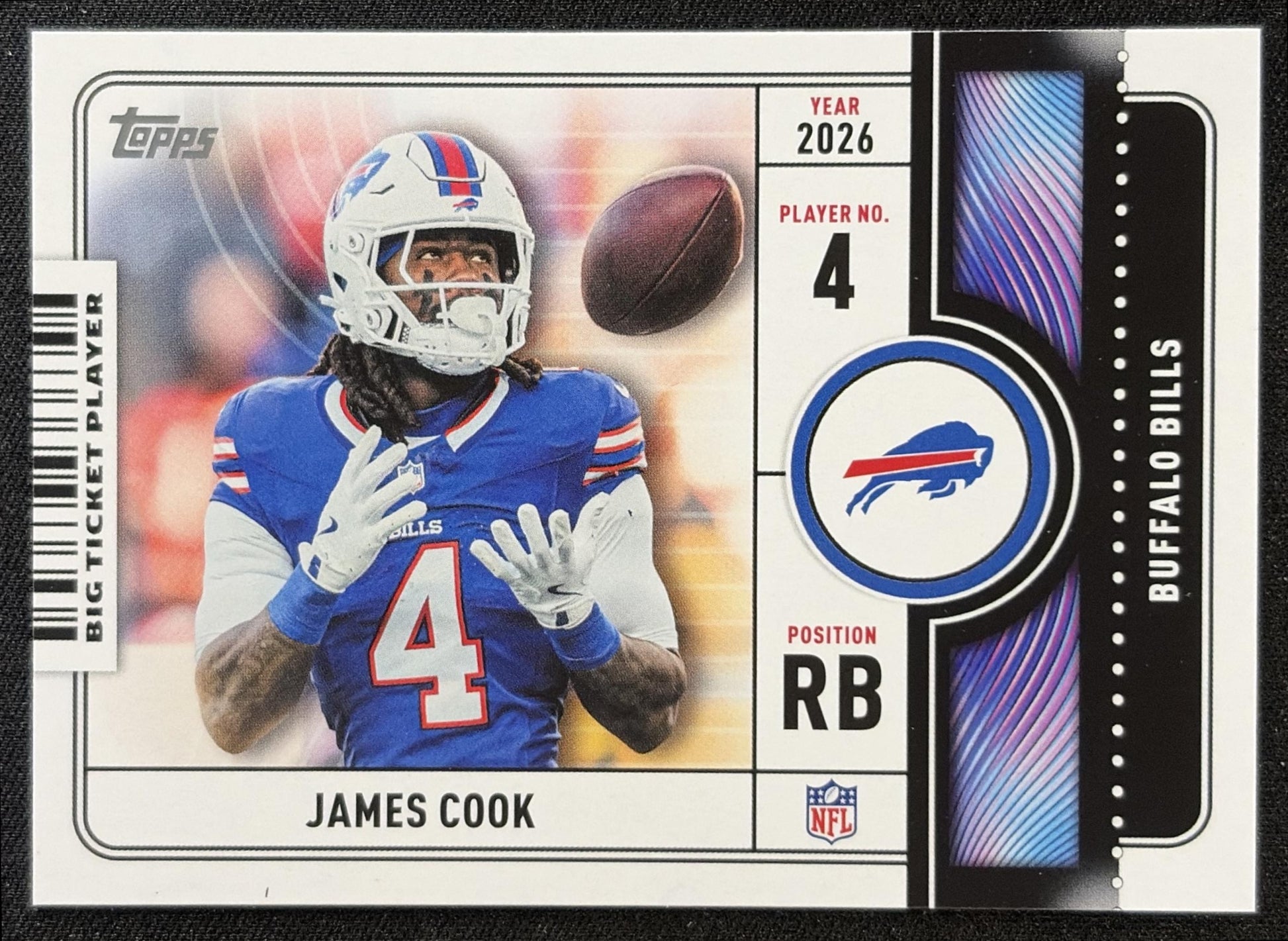James Cook 2026 Topps Big Ticket Players Bills front