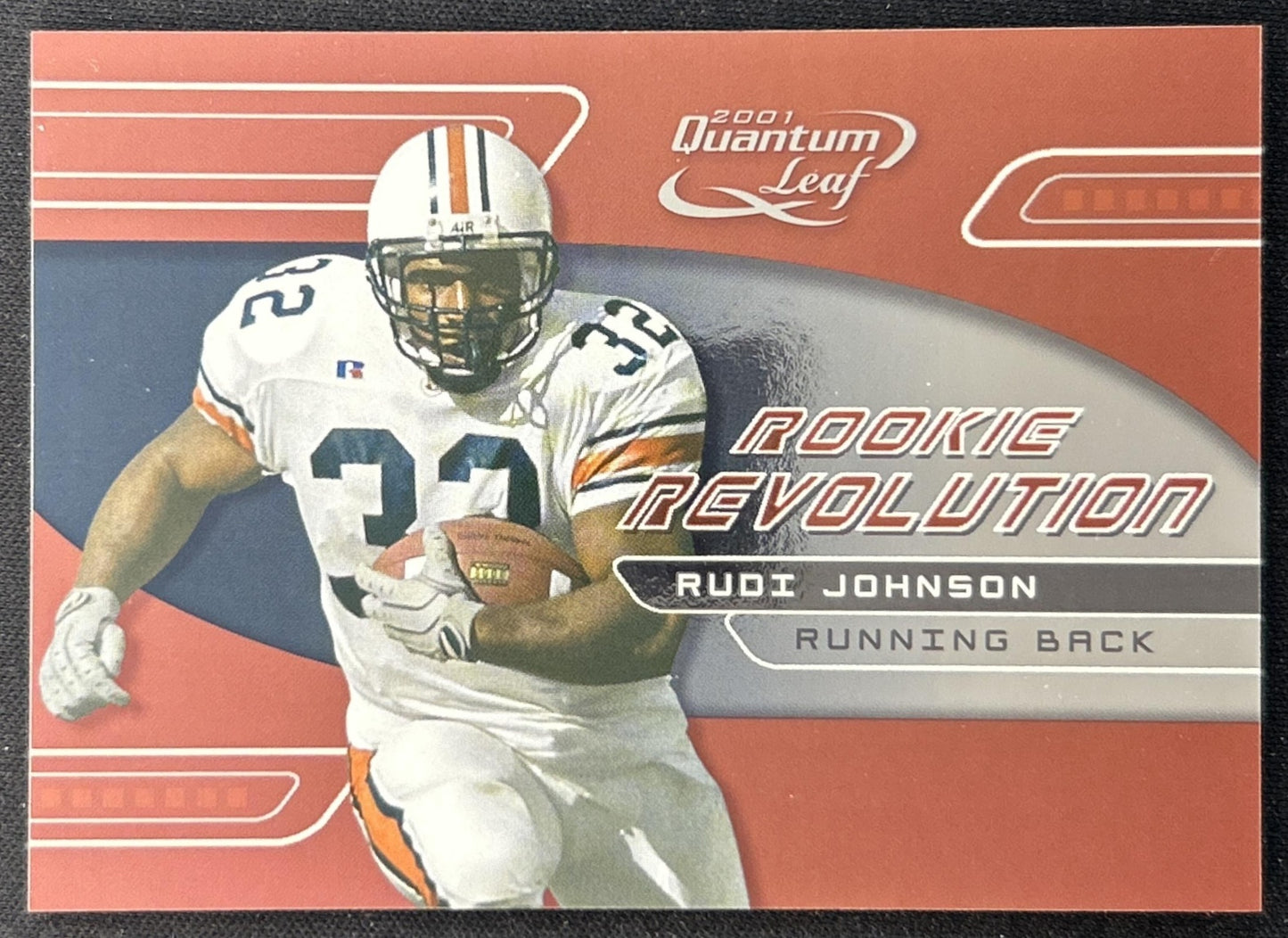 Rudi Johnson 2001 Leaf Quantum Rookie Revolution /4000