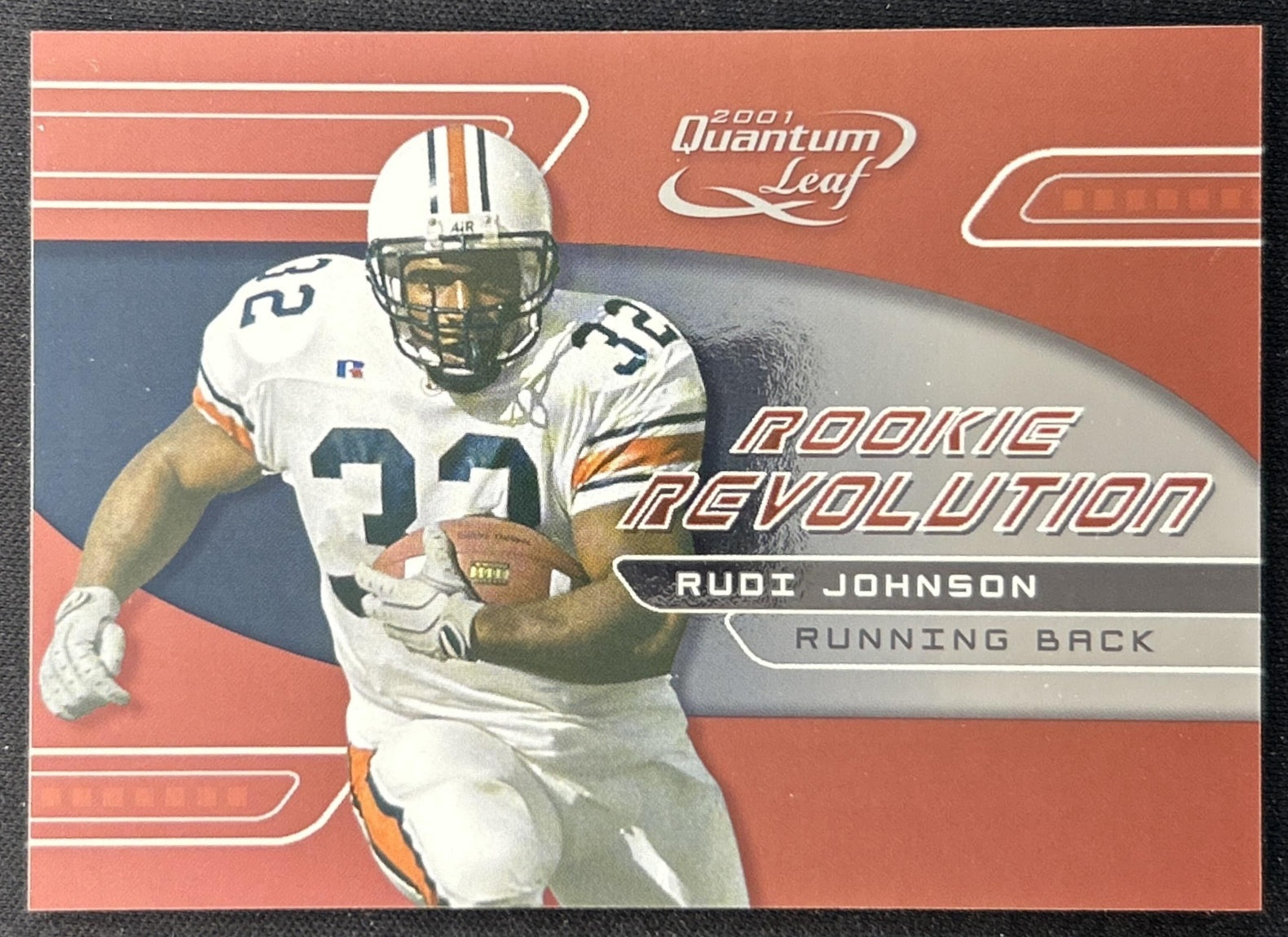 Rudi Johnson 2001 Leaf Quantum Rookie Revolution /4000