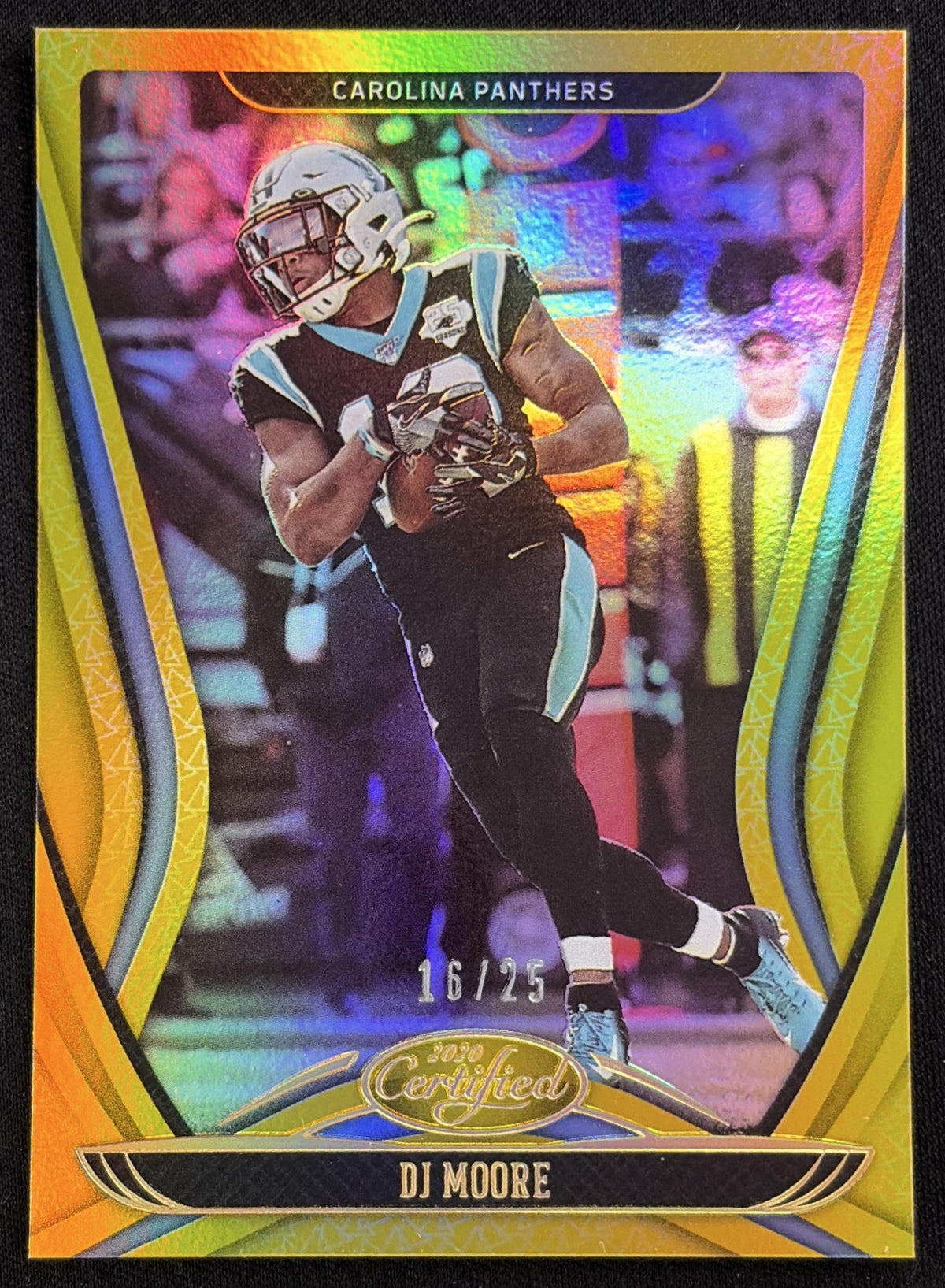 DJ Moore 2020 Panini Certified Mirror Gold /25 Panthers Carolina Panthers