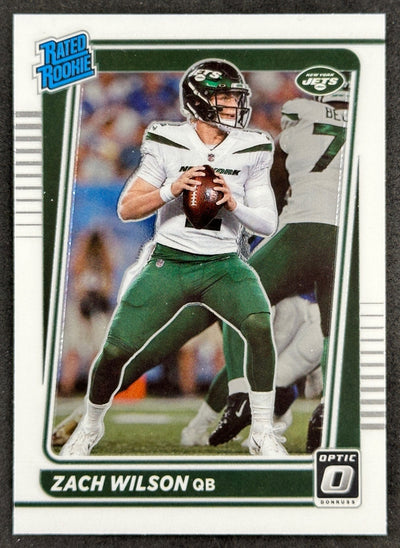 Zach Wilson 2021 Donruss Optic Rated Rookie Jets Default Title Football