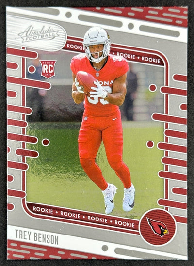 Trey Benson 2024 Panini Absolute Rookies Cardinals Default Title Sports Trading Card