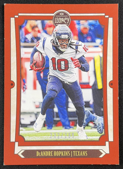 DeAndre Hopkins 2019 Panini Legacy Red /299 Texans Sports Trading Card
