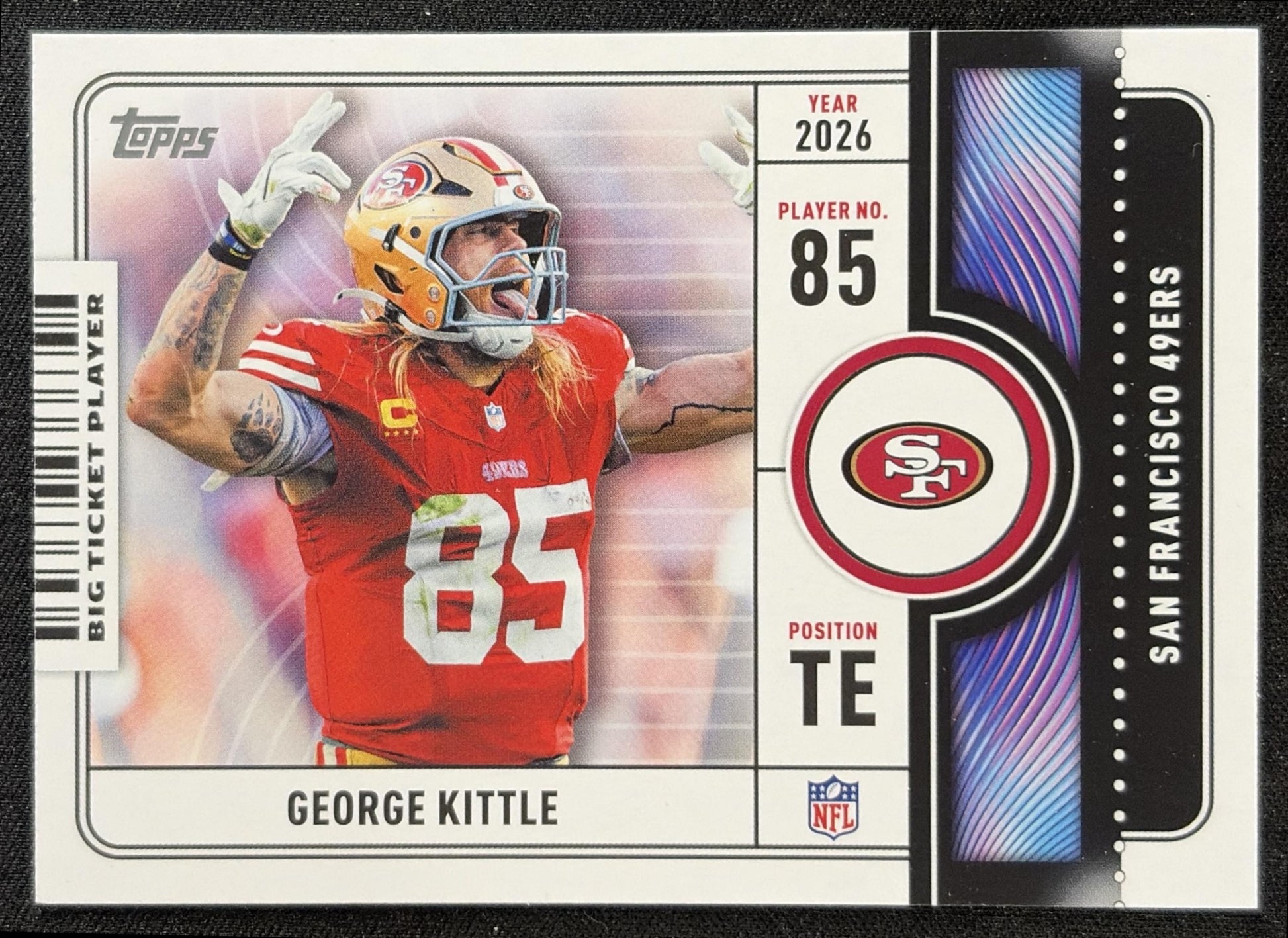 George Kittle 2026 Topps Big Ticket Players 49ers front
