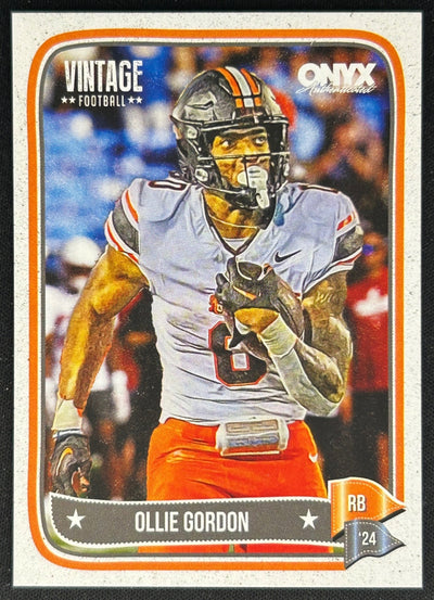 Ollie Gordon 2024 Onyx Vintage Collection Cowboys Sports Trading Cards