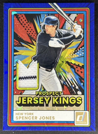 Spencer Jones 2026 Panini Donruss Prospect Jersey Kings Blue Ice Yankees