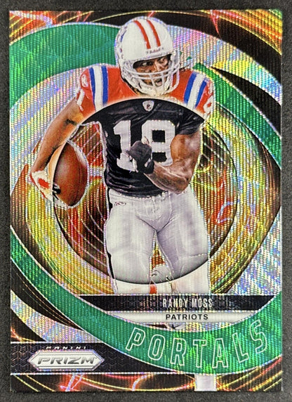 Randy Moss 2024 Panini Prizm Portals Green Wave Sports Trading Card