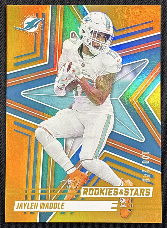 Jaylen Waddle 2025 Panini Rookies & Stars Orange /249 Dolphins Miami Dolphins