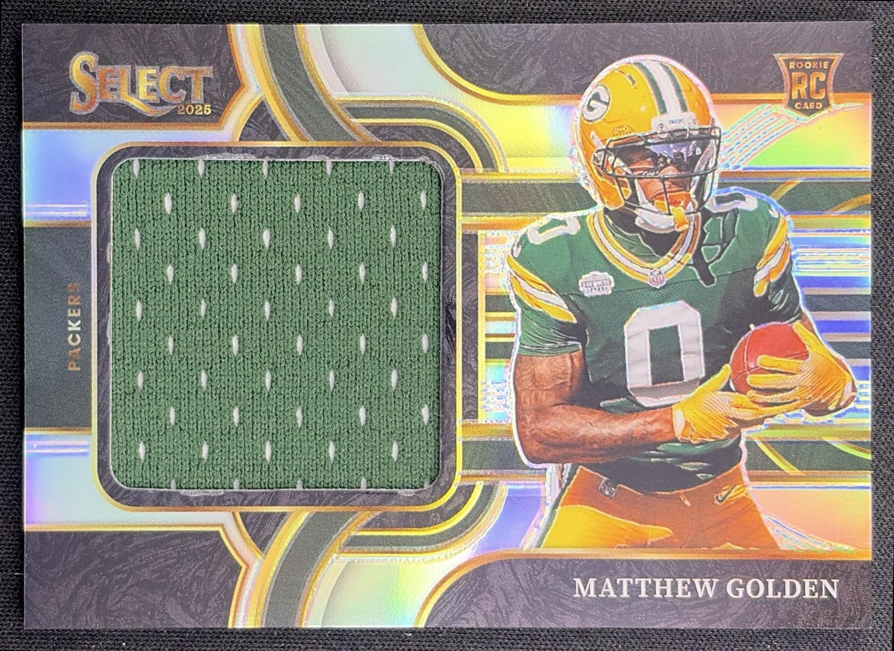 Matthew Golden 2025 Panini Select Jumbo Rookie Swatch /149 Packers