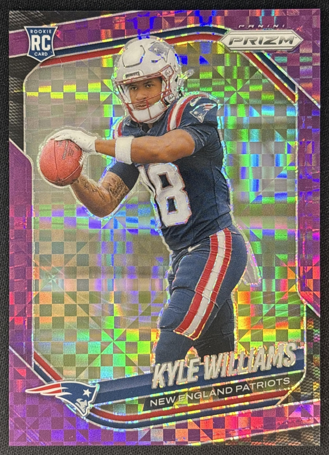 Kyle Williams 2025 Panini Prizm Purple Power /49 Patriots Sports Trading Cards