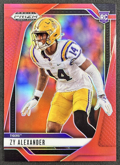 Zy Alexander 2025 Panini Prizm Draft Picks Red /399 Tigers front