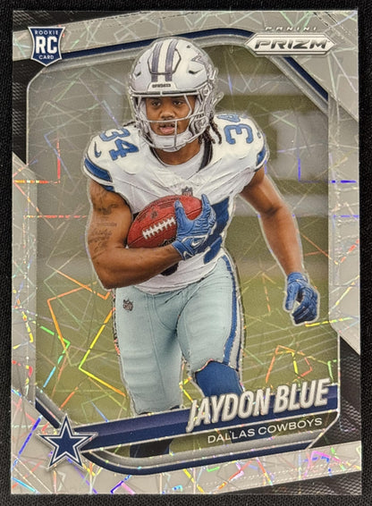 Jaydon Blue 2025 Panini Prizm Lazer Cowboys