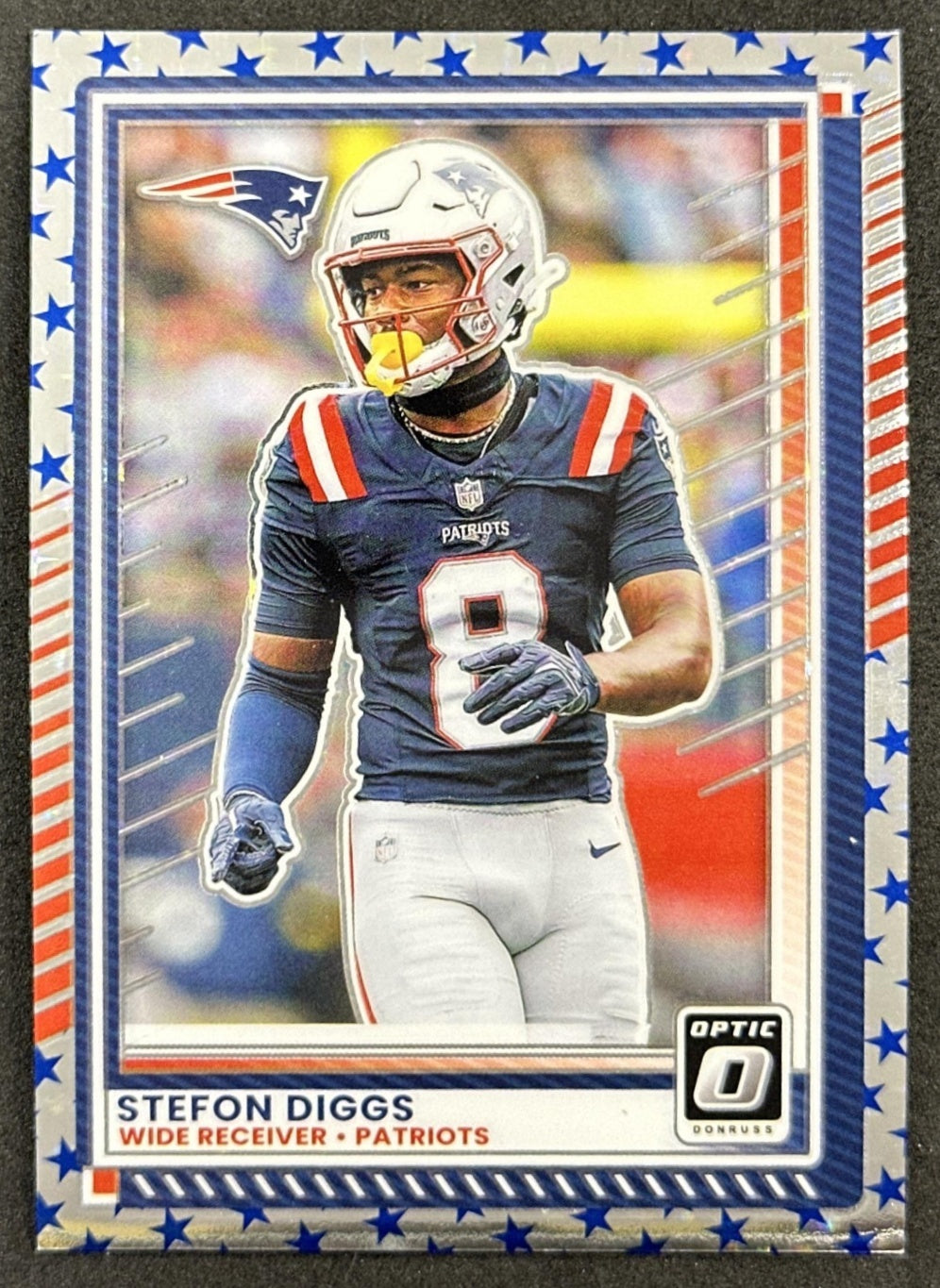 Stefon Diggs 2025 Panini Donruss Optic Stars Prizm Patriots Default Title Sports Trading Cards