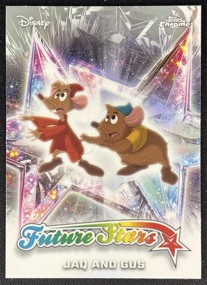 Jaq and Gus 2026 Topps Chrome Disney Future Stars Cinderella Front