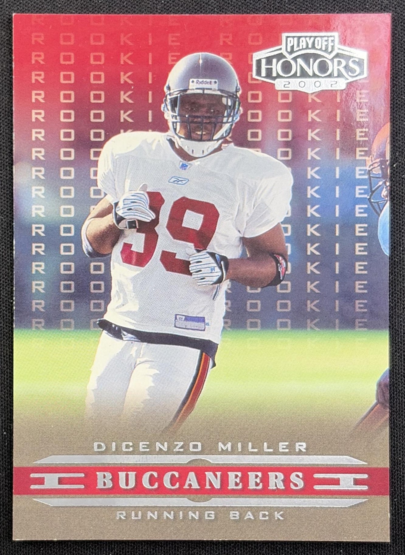 Dicenzo Miller 2002 Playoff Honors /1000 Buccaneers front