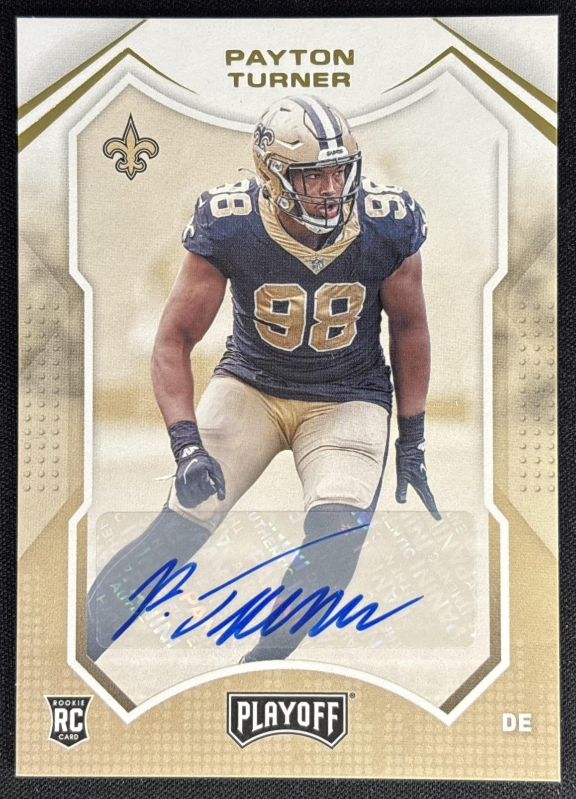 Payton Turner 2021 Panini Playoff Auto Saints