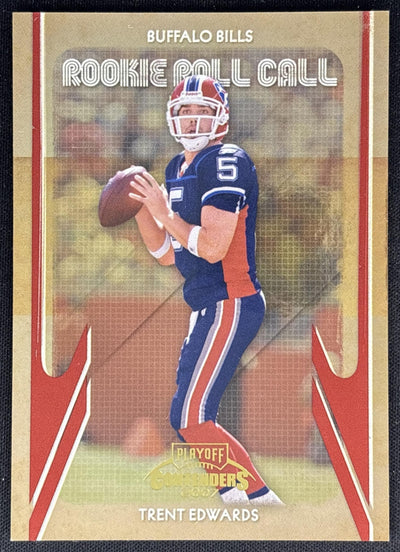 Trent Edwards 2007 Playoff Contenders Rookie Roll Call /1000 Bills front