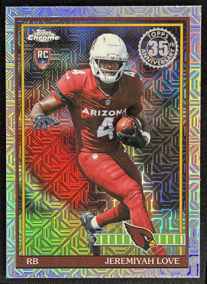 Jeremiyah Love 2026 Topps 1991 Chrome Rookie Mojo Refractor Cardinals
