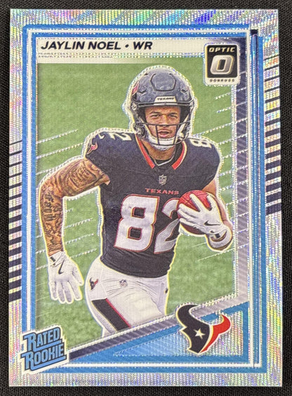Jaylin Noel 2025 Panini Donruss Optic Rated Rookie Wave Prizm /300 Texans