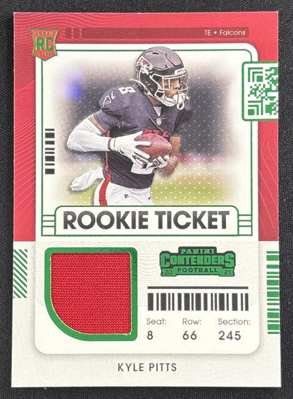Kyle Pitts 2021 Panini Contenders Rookie Ticket Swatches Falcons