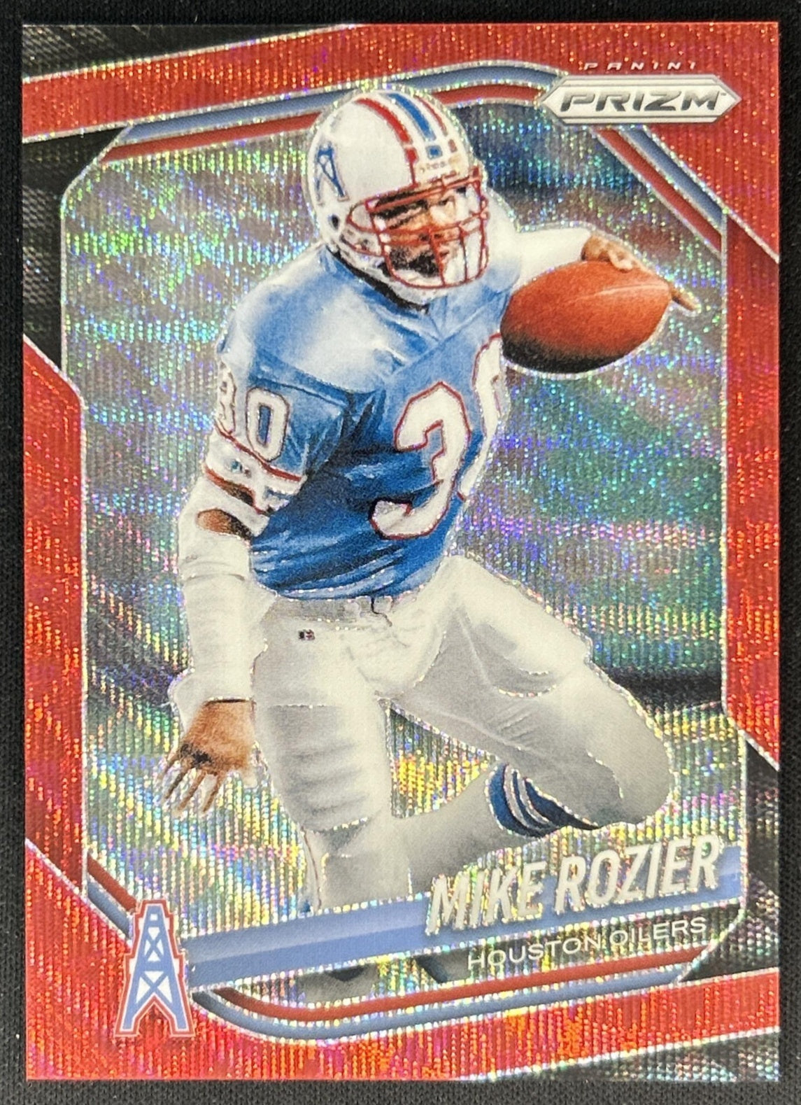 Mike Rozier 2025 Panini Prizm Red Wave /149 Oilers
