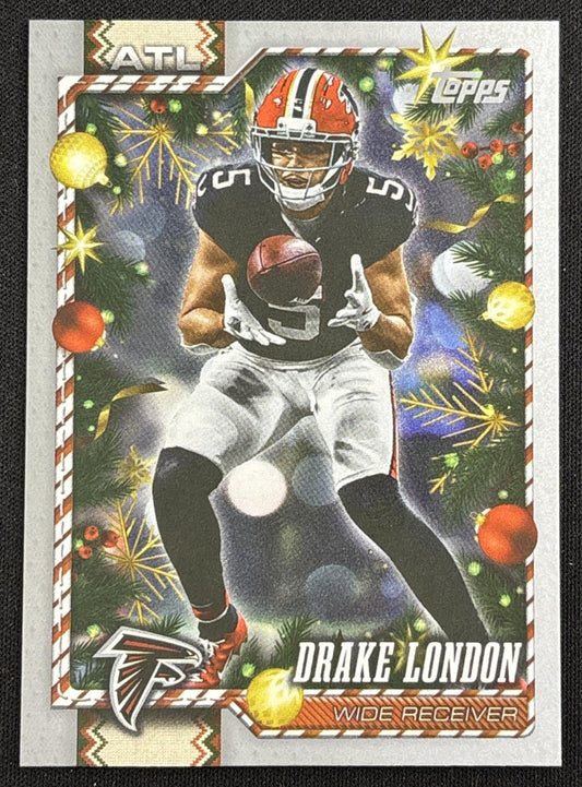 Drake London 2026 Topps Holiday Glitter Falcons | Atlanta Falcons