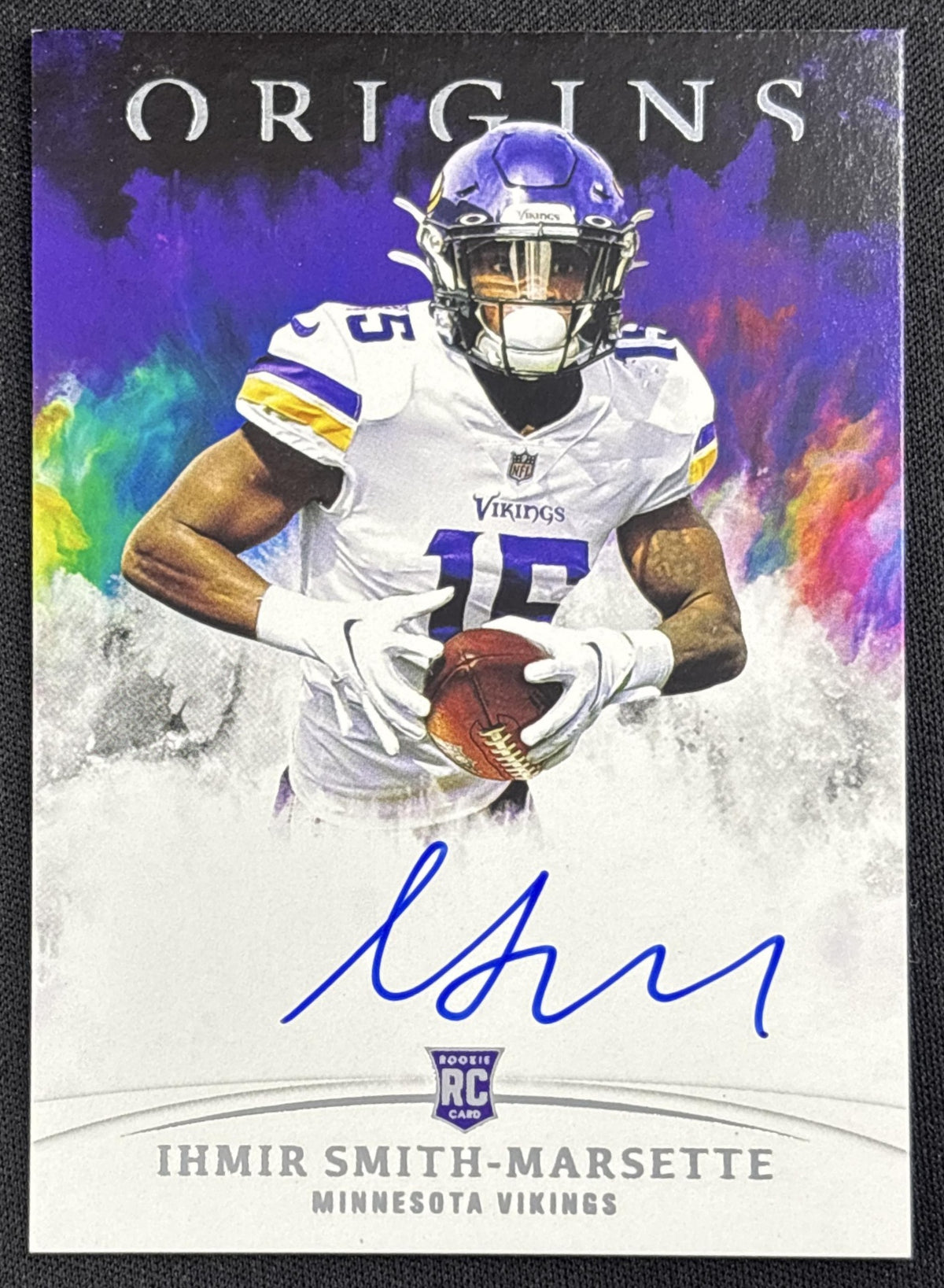Ihmir Smith-Marsette 2021 Panini Origins Rookie Auto Vikings