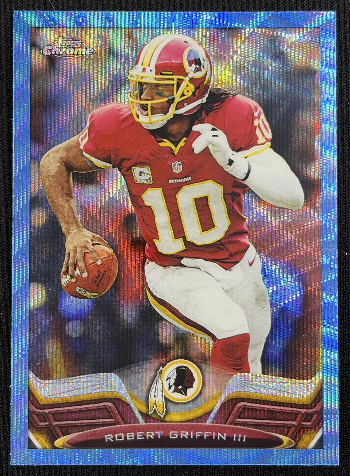 Robert Griffin III 2013 Topps Chrome Blue Wave Refractor Redskins