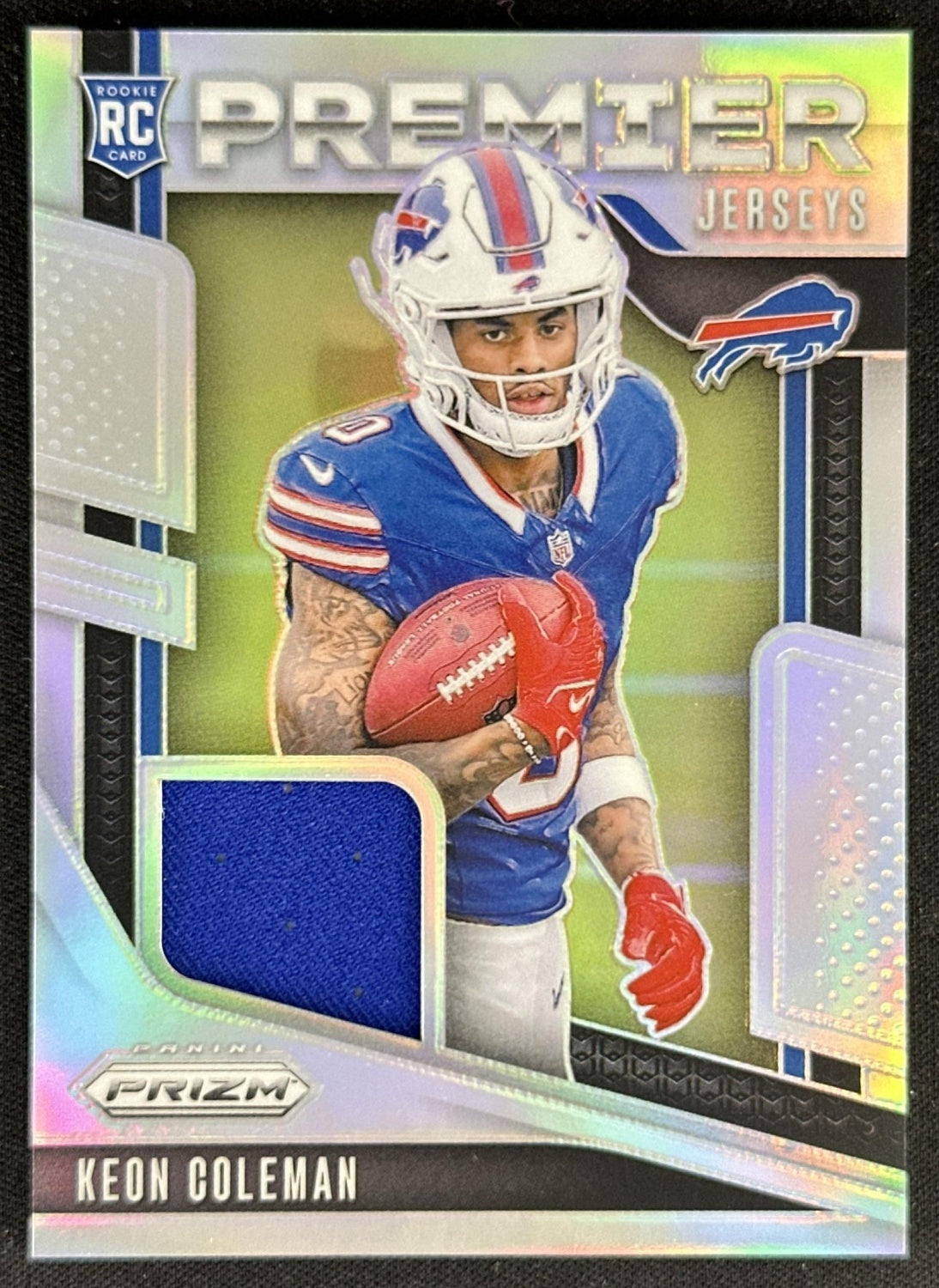 Keon Coleman 2024 Panini Prizm Premier Jerseys Bills